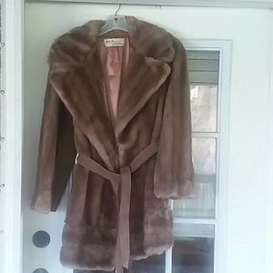 Faux fur & Suede coat